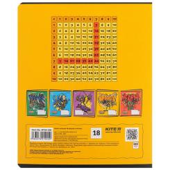 Тетрадь Kite Ninja Turtles, 18 аркушів, клітинка Фото 10