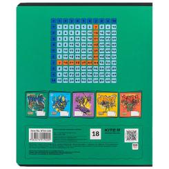 Тетрадь Kite Ninja Turtles, 18 аркушів, клітинка Фото 4