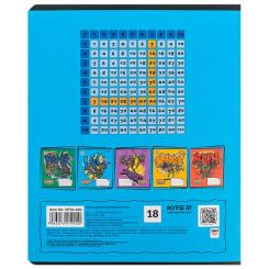 Тетрадь Kite Ninja Turtles, 18 аркушів, клітинка Фото 6