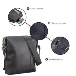 Сумка Shvigel Кожаная Черная Фото 3