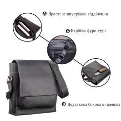 Сумка Shvigel Кожаная Черная Фото 3