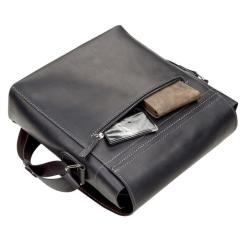 Сумка Shvigel Кожаная Черная Фото 6