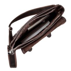 Сумка Shvigel Из винтажной кожи Коричневая Фото 5