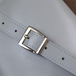 Сумка Shvigel Бананка из натуральной кожи Серая Фото 9