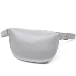 Сумка Shvigel Бананка из натуральной кожи Серая Фото 1