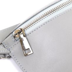 Сумка Shvigel Бананка из натуральной кожи Серая Фото 5