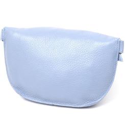 Сумка Shvigel Кожаная бананка Голубая Фото 1