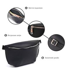 Сумка Shvigel Бананка Чорна Фото 3