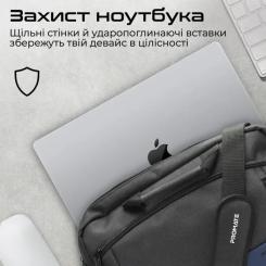 Сумка для ноутбука Promate 15.6" Satchel-MB Blue Фото 2