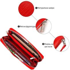 Кошелек Canpellini Из натуральной кожи Красный Фото 3