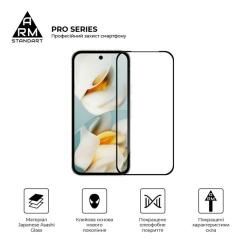 Стекло защитное Armorstandart Pro Google Pixel 9a Black Фото 1