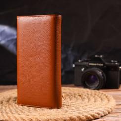 Портмоне Canpellini З натуральної шкіри Світло-коричневе Фото 8
