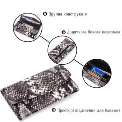 Портмоне Canpellini З натуральної шкіри Різнобарвне Фото 3