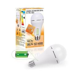 Лампочка Євросвітло Е27 LED SL-EBL-803 АС9W DC3W 6400К Фото 1