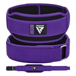 Атлетический пояс RDX RX5 Double Belt неопреновий Purpel XS Фото 7