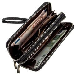 Кошелек Kivi Из зернистой экокожи Черный Фото 2