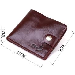 Портмоне Shvigel Кожаное Бордовое Фото 2