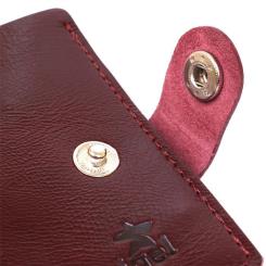 Портмоне Shvigel Кожаное Бордовое Фото 4