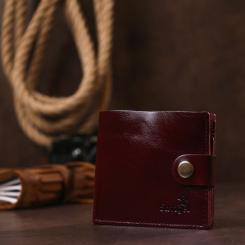 Портмоне Shvigel Кожаное Бордовое Фото 7