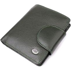 Кошелек ST Leather З натуральної шкіри Зелений Фото