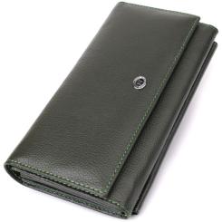 Кошелек ST Leather Из натуральной кожи Зеленый Фото