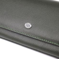 Кошелек ST Leather Из натуральной кожи Зеленый Фото 4