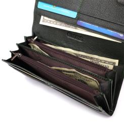 Кошелек ST Leather Из натуральной кожи Зеленый Фото 6
