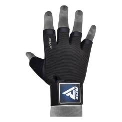 Перчатки для фитнеса RDX T2 Half Blue Plus M Фото 2