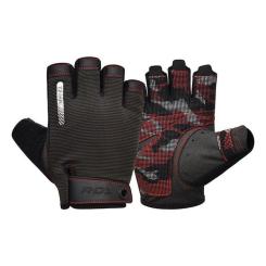 Перчатки для фитнеса RDX T2 Half Red XL Фото