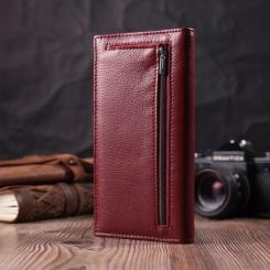 Кошелек ST Leather Из натуральной кожи Бордовый Фото 9