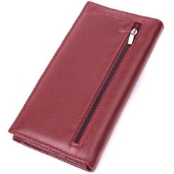 Кошелек ST Leather Из натуральной кожи Бордовый Фото 1