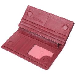 Кошелек ST Leather Из натуральной кожи Бордовый Фото 4
