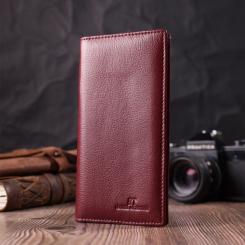 Кошелек ST Leather Из натуральной кожи Бордовый Фото 8