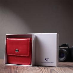 Кошелек ST Leather Из натуральной кожи Красный Фото 11