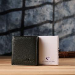 Кошелек ST Leather Из натуральной кожи Зеленый Фото 9