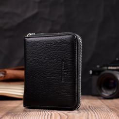 Кошелек ST Leather Из натуральной кожи Черный Фото 7