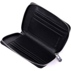 Кошелек ST Leather Кожаный Черный Фото 4