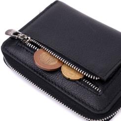Кошелек ST Leather Кожаный Черный Фото 6