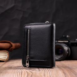 Кошелек ST Leather Кожаный Черный Фото 8