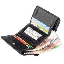 Кошелек ST Leather Из кожи Черный Фото 5