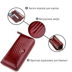 Кошелек ST Leather Бордовый Фото 3