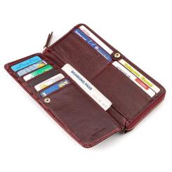 Кошелек ST Leather Бордовый Фото 4