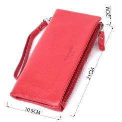 Кошелек ST Leather Из натуральной кожи Красный Фото 2