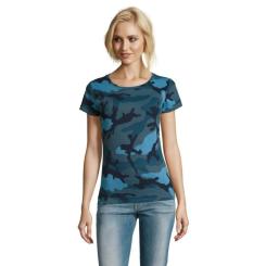 Футболка Sol's Camo women синій камо S Фото