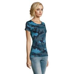 Футболка Sol's Camo women синій камо S Фото 1