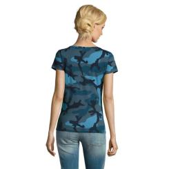 Футболка Sol's Camo women синій камо S Фото 2