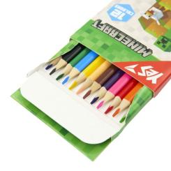 Карандаши цветные Yes Minecraft 12 кольорів Фото 1