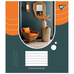 Тетрадь Yes Your interior А5 96 аркушів клітинка Фото 4