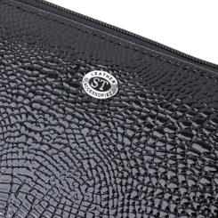 Кошелек ST Leather З натуральної шкіри Чорний Фото 4