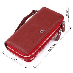 Кошелек ST Leather Красный Фото 2